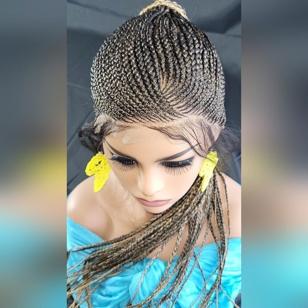 Handmade Braided Wig with Updo and Ponytail - NWT Color 2/27 Ombre long Wig - Picture 13 of 15